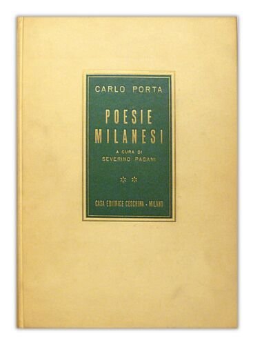 POESIE MILANESI. 2 Volumi. - Raccolta completa. A cura di …