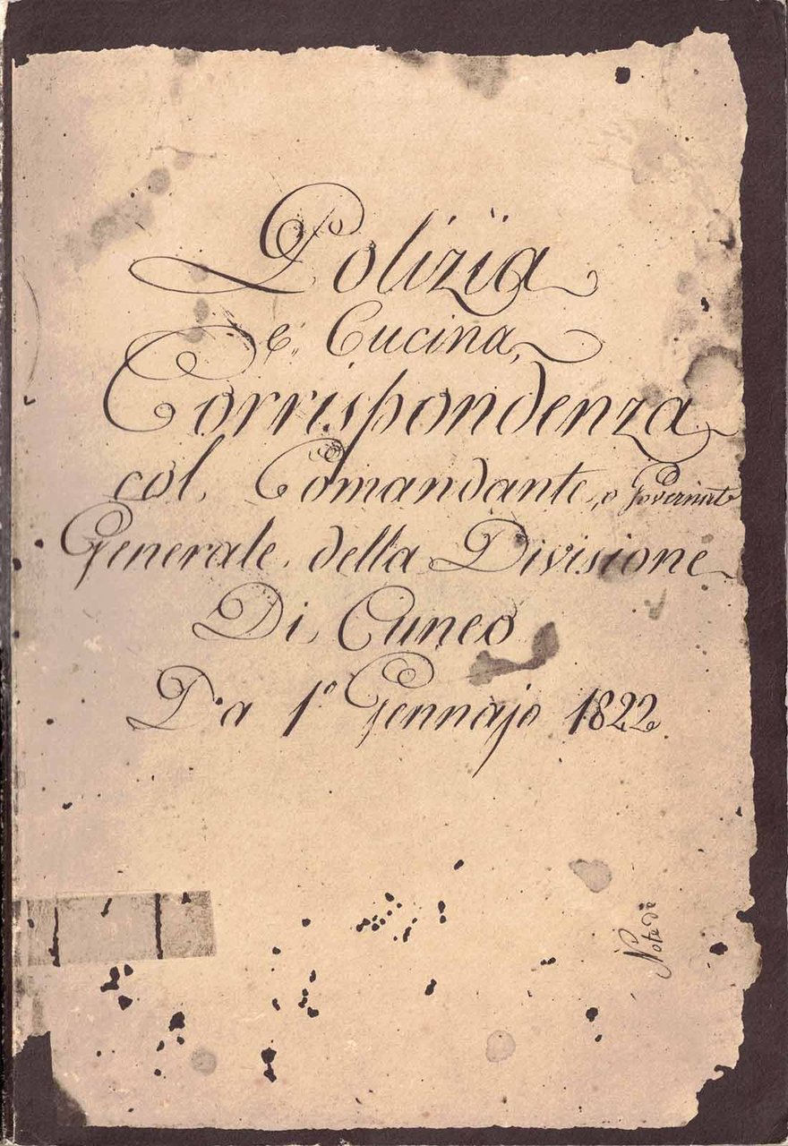 POLIZIA E CUCINA : ISTRUZIONI AD UNA CUOCA PIEMONTESE DEL … | Immagine principale