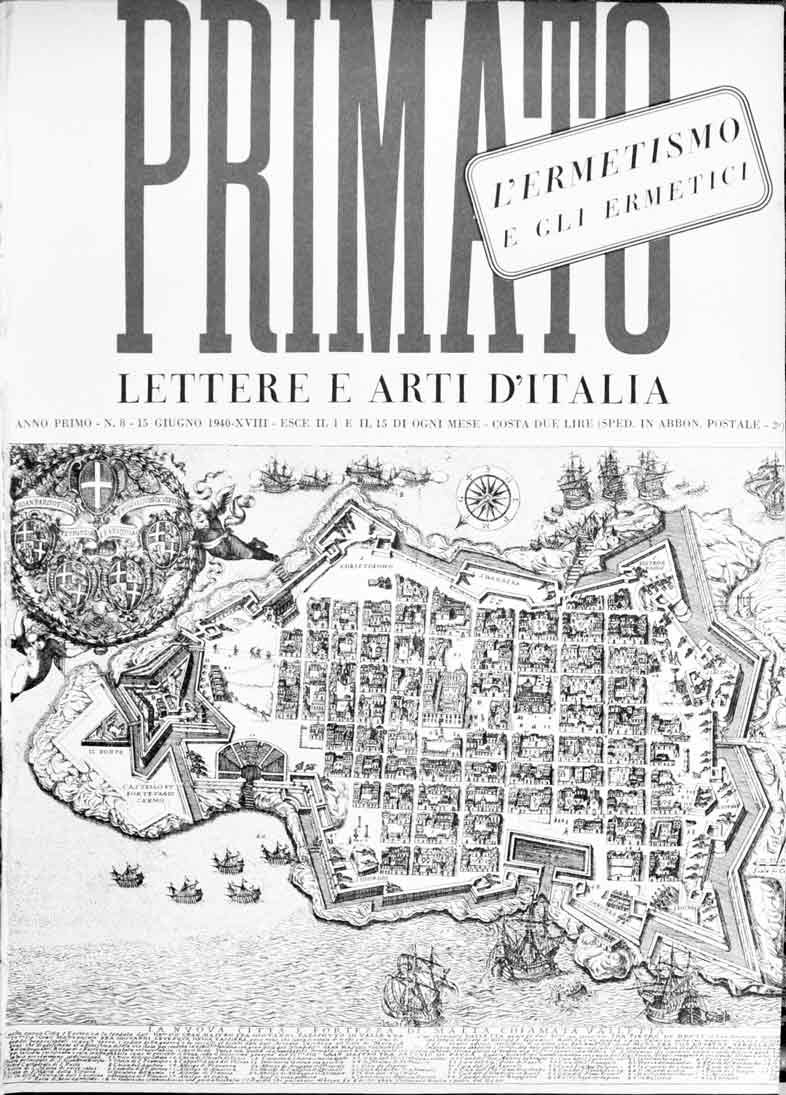 PRIMATO. - Lettere e arti in Italia. Direttori Giuseppe Bottai … | Immagine principale