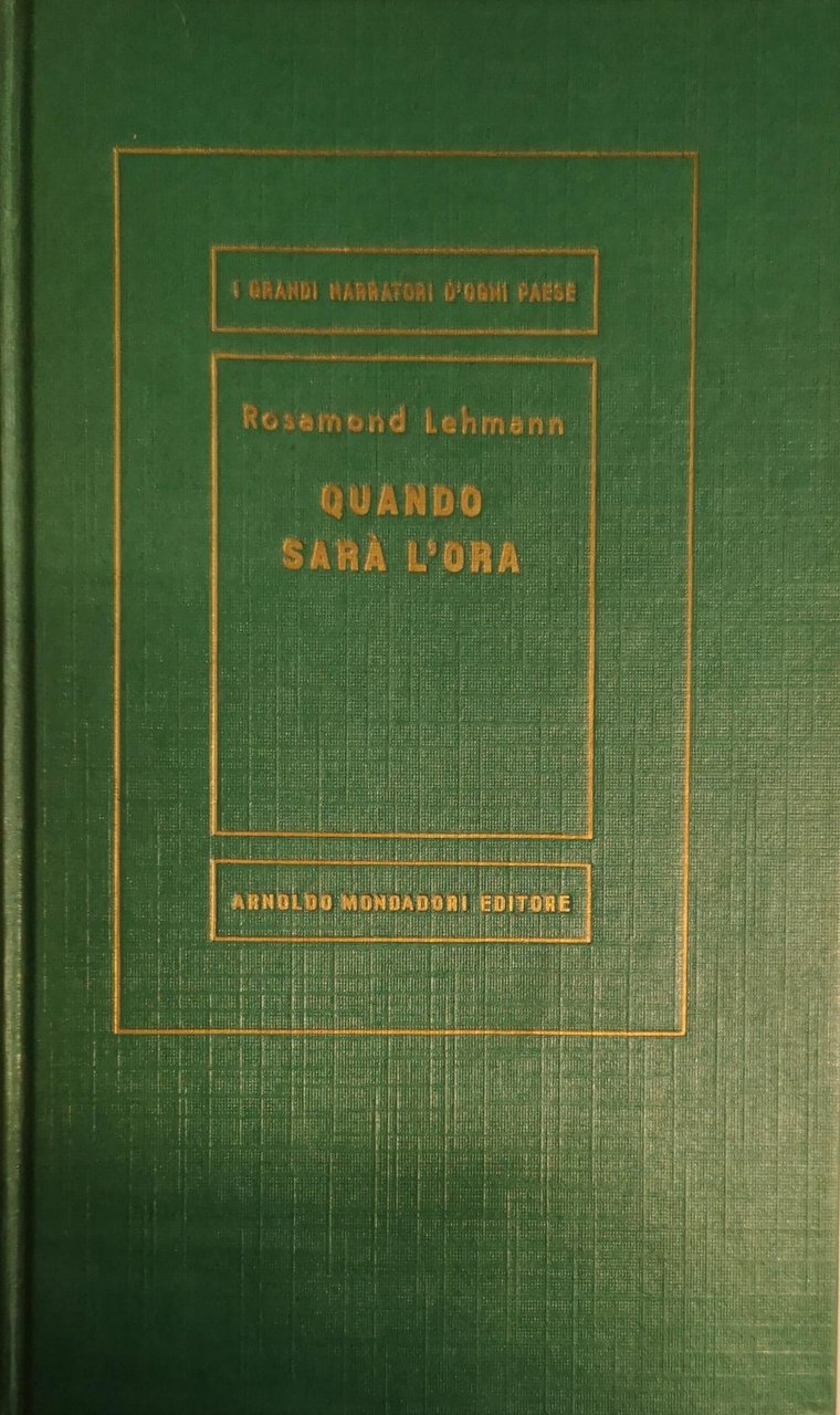 QUANDO SARA' L'ORA. - Traduzione di Cecilia Bellingardi.