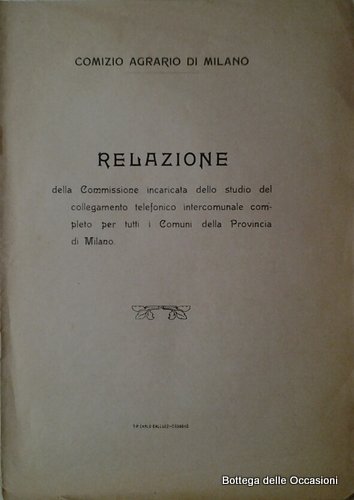 RELAZIONE DELLA COMMISSIONE INCARICATA DELLO STUDIO DEL COLLEGAMENTO TELEFONICO INTERCOMUNALE …