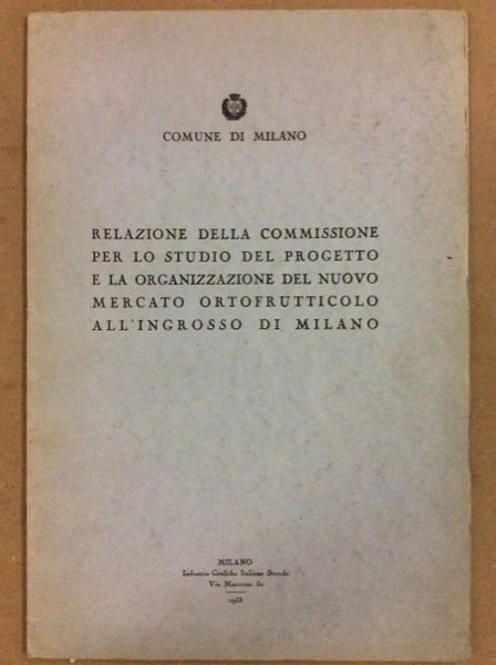 RELAZIONE DELLA COMMISSIONE PER LO STUDIO DEL PROGETTO E LA …