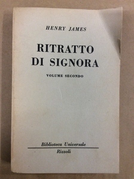 RITRATTO DI SIGNORA. VOLUME SECONDO.