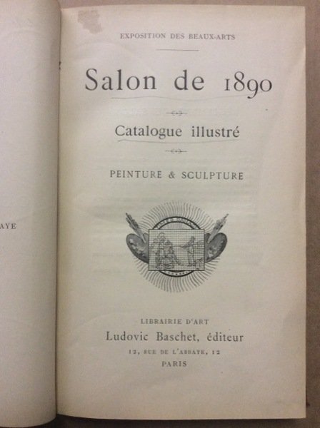 SALON DE 1890. CATOLOGUE ILLUSTRE. PEINTURE ET SCULPTURE.