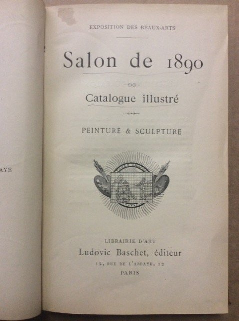 SALON DE 1890. CATOLOGUE ILLUSTRE. PEINTURE ET SCULPTURE.
