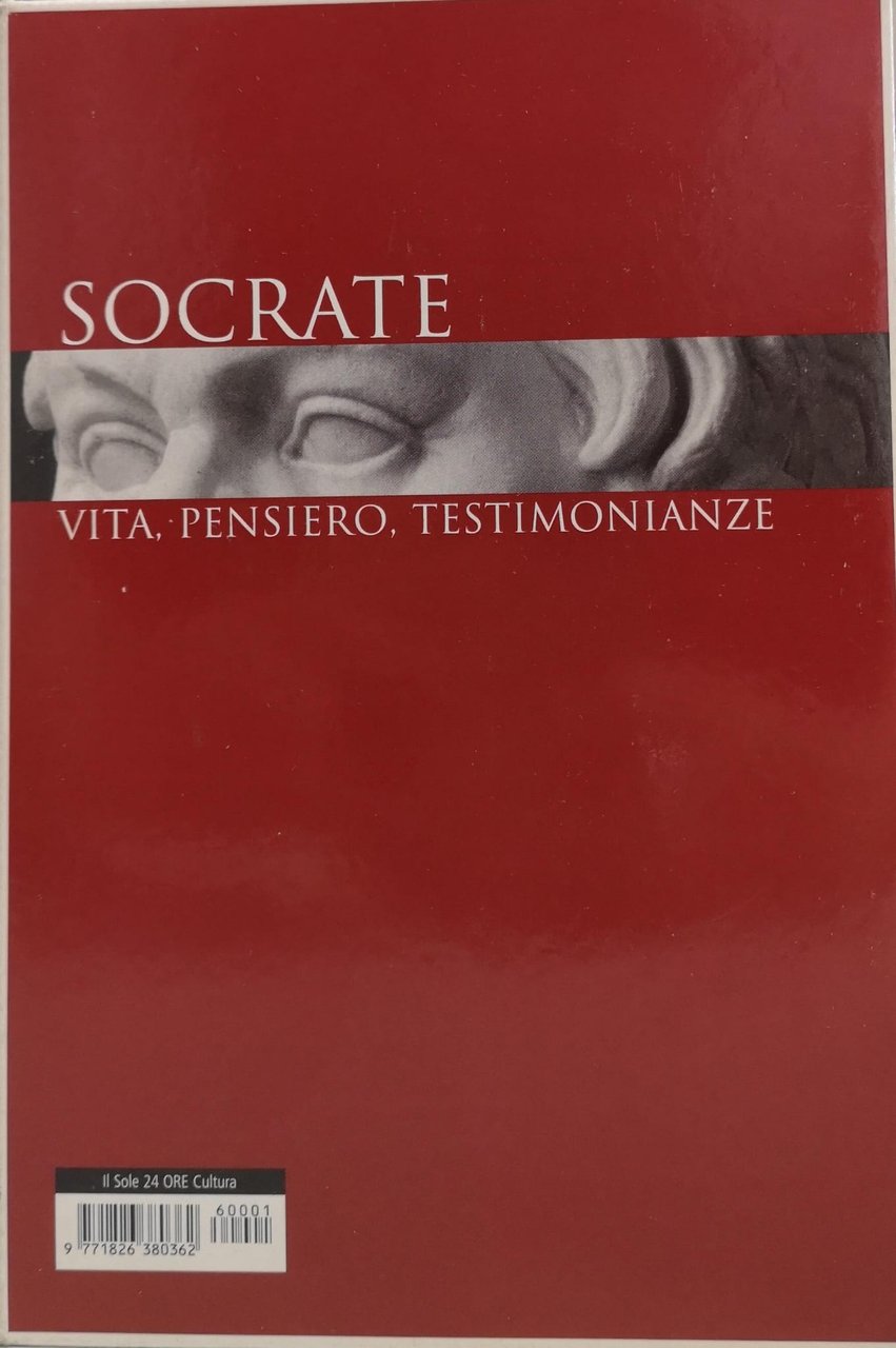 SOCRATE. - Vita, pensiero, testimonianze. | Immagine principale