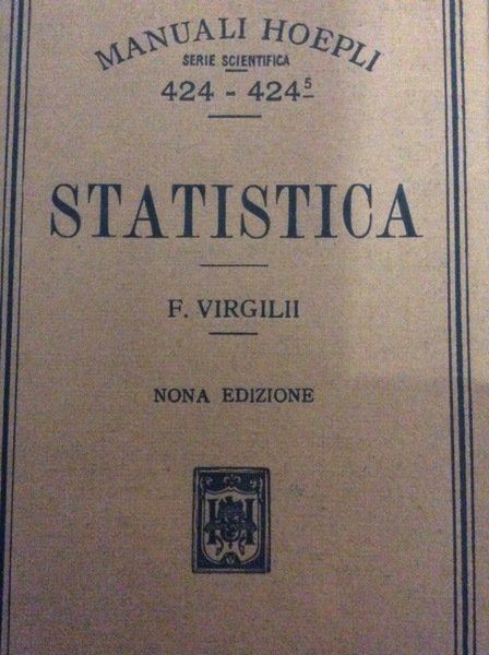 STATISTICA. - Nona edizione.