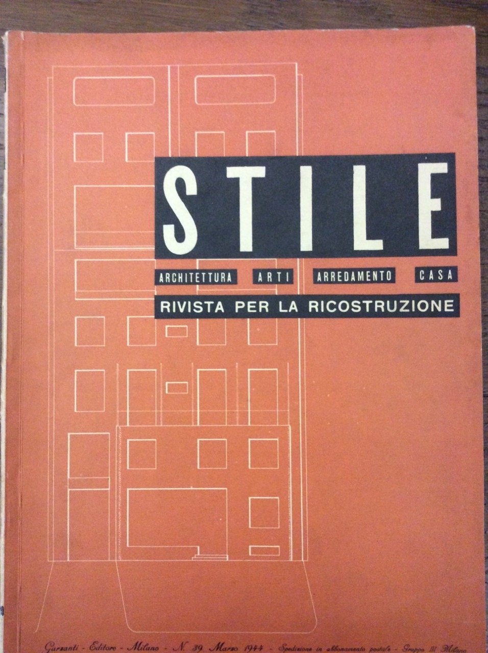 STILE. N. 39 - MARZO 1944. - Rivista per la … | Immagine principale