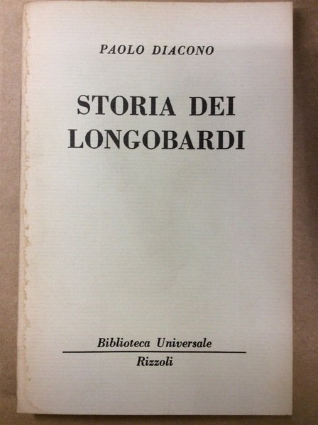 STORIA DEI LONGOBARDI.