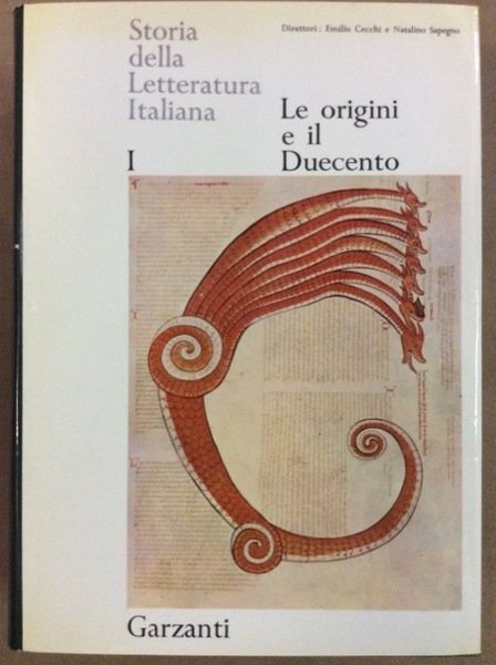 STORIA DELLA LETTERATURA ITALIANA.