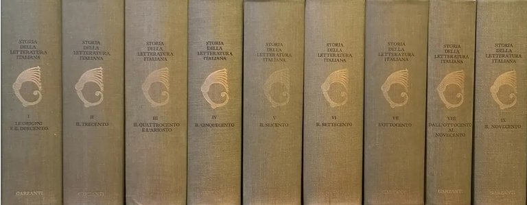 STORIA DELLA LETTERATURA ITALIANA.