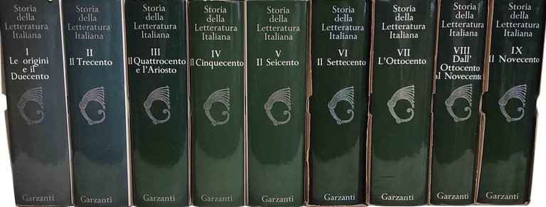 STORIA DELLA LETTERATURA ITALIANA.