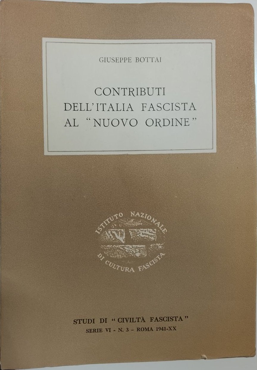 STUDI DI CIVILTA' FASCISTA. SERIE VI, NN. 3-8. | Immagine principale