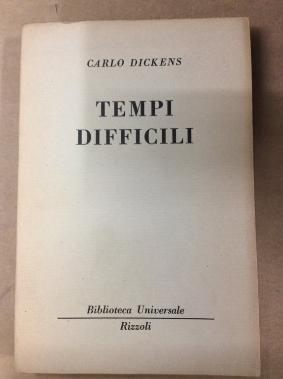 TEMPI DIFFICILI.