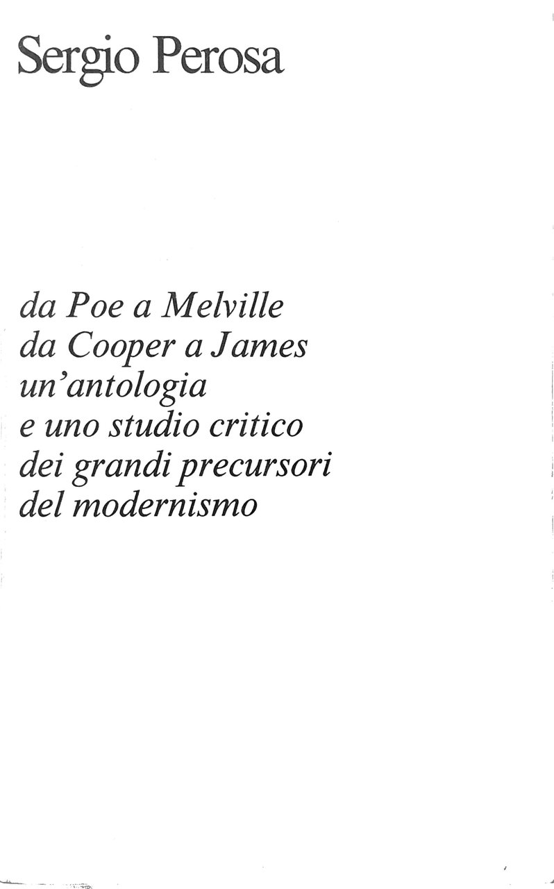 TEORIE AMERICANE DEL ROMANZO 1800-1900 : DA POE A MELVILLE, …