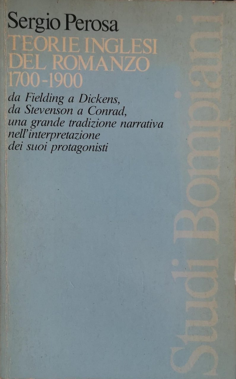 TEORIE INGLESI DEL ROMANZO 1700-1900. DA FIELDING A DICKENS, DA …