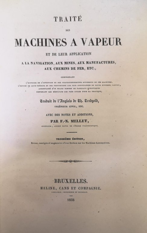 TRAITE' DES MACHINES A VAPEUR ET DE LEUR APPLICATION. - … | Immagine Gallery 2