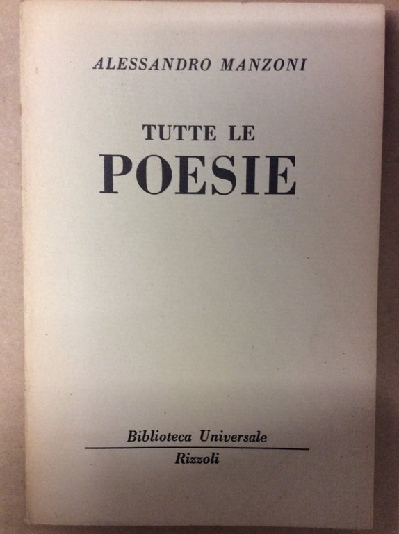 TUTTE LE POESIE.