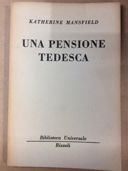UNA PENSIONE TEDESCA.