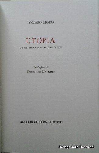 UTOPIA. DE OPTIMO REI PUBLICAE STATU.