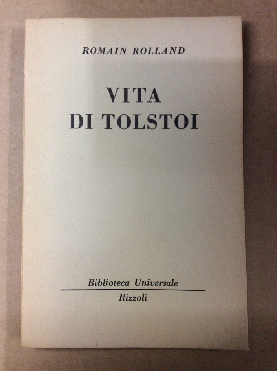 VITA DI TOLSTOI.