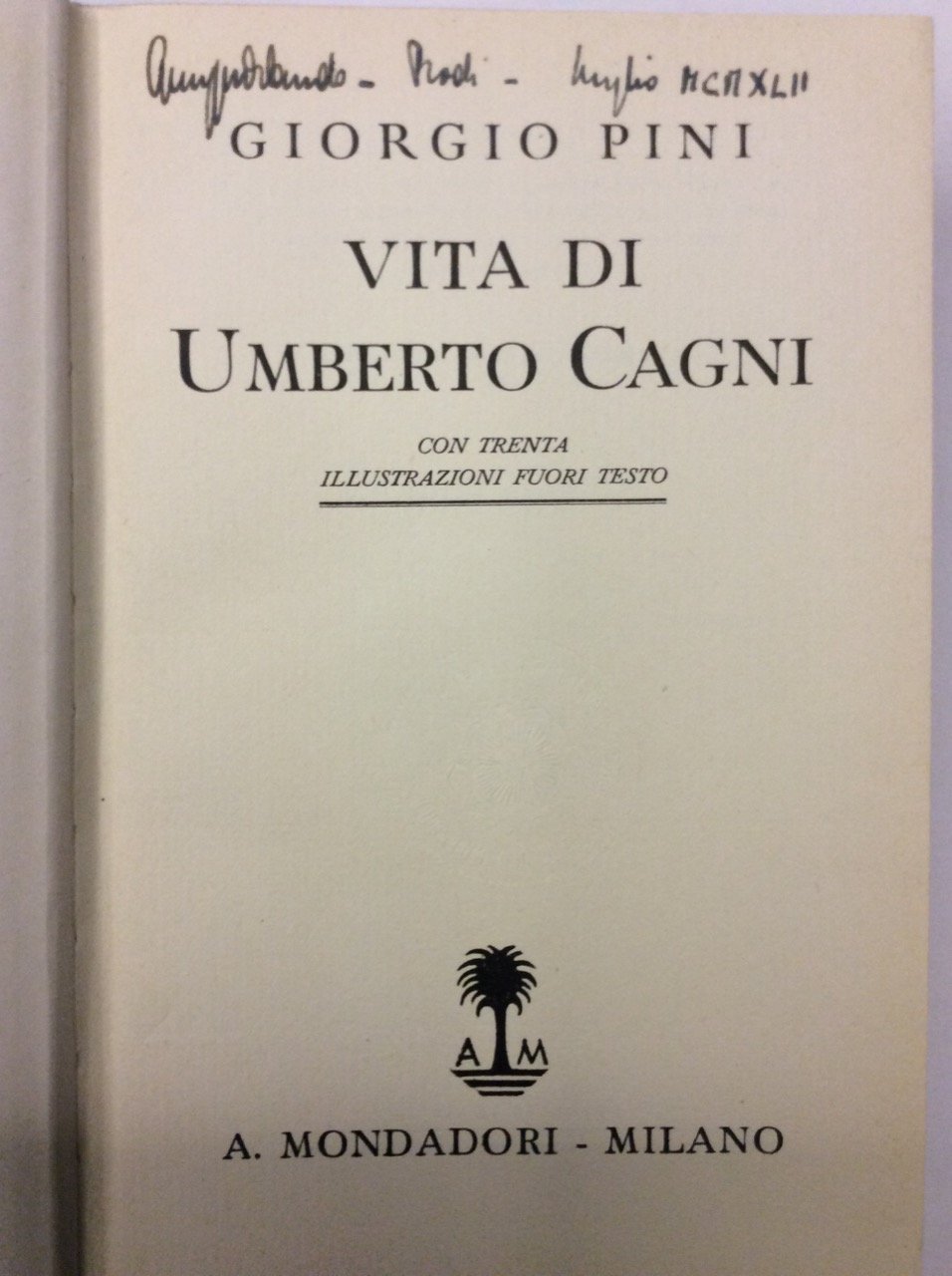 VITA DI UMBERTO CAGNI.