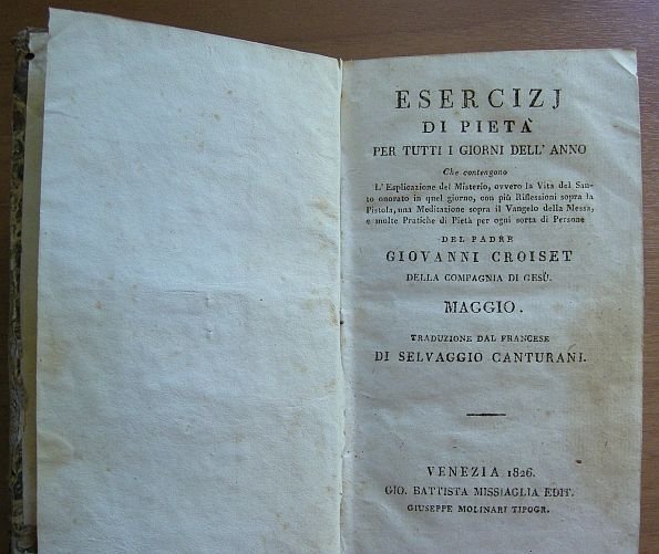 Esercizj di piet? per tutti i giorni dell'anno. del padre …