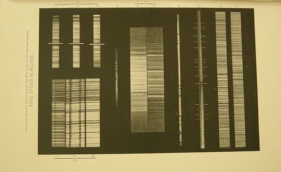 Spettri di stelle fisse. Tratto da "L'universo stellato. Trattato di …