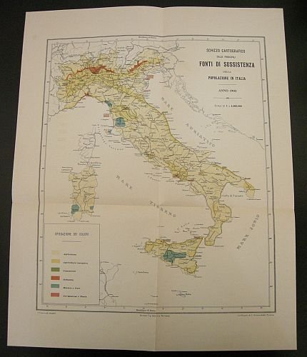 Schizzo cartografico delle principali fonti di sussistenza della popolazione in …