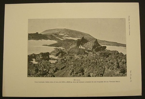 Etna. Cono terminale. Dalla colata di lava del 1838, a …