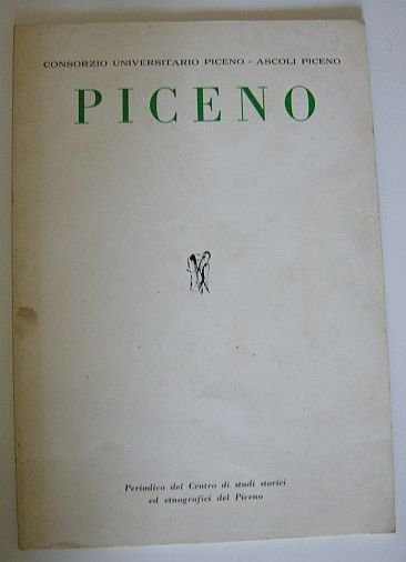 Piceno. Periodico del Centro di studi storici ed etnografici del …