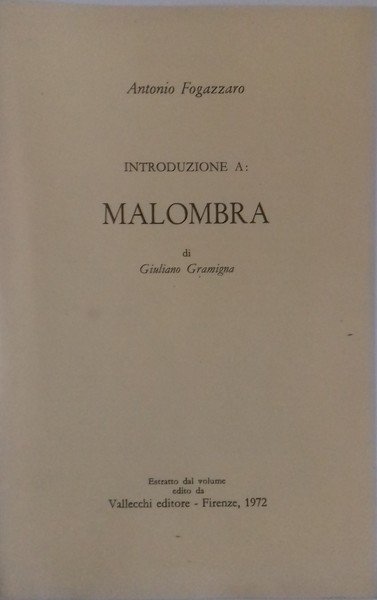 Introduzione a: Malombra di Antonio Fogazzaro