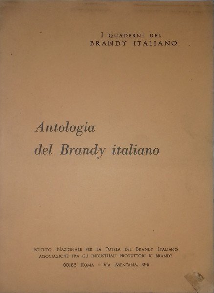 I quaderni del Brandy Italiano: Antologia del Brandy Italiano