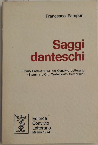 Saggi danteschi 1972 – 1973