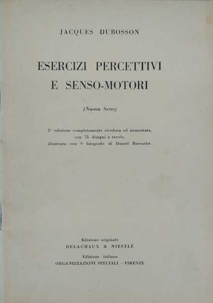 Esercizi percettivi e senso – motori