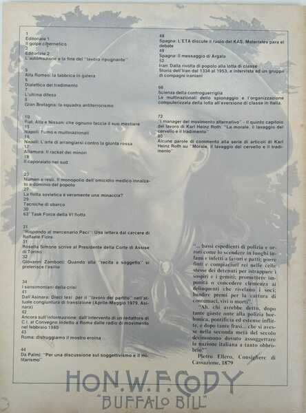 Controinformazione. Periodico di informazione. N° 18 - Giugno 1980