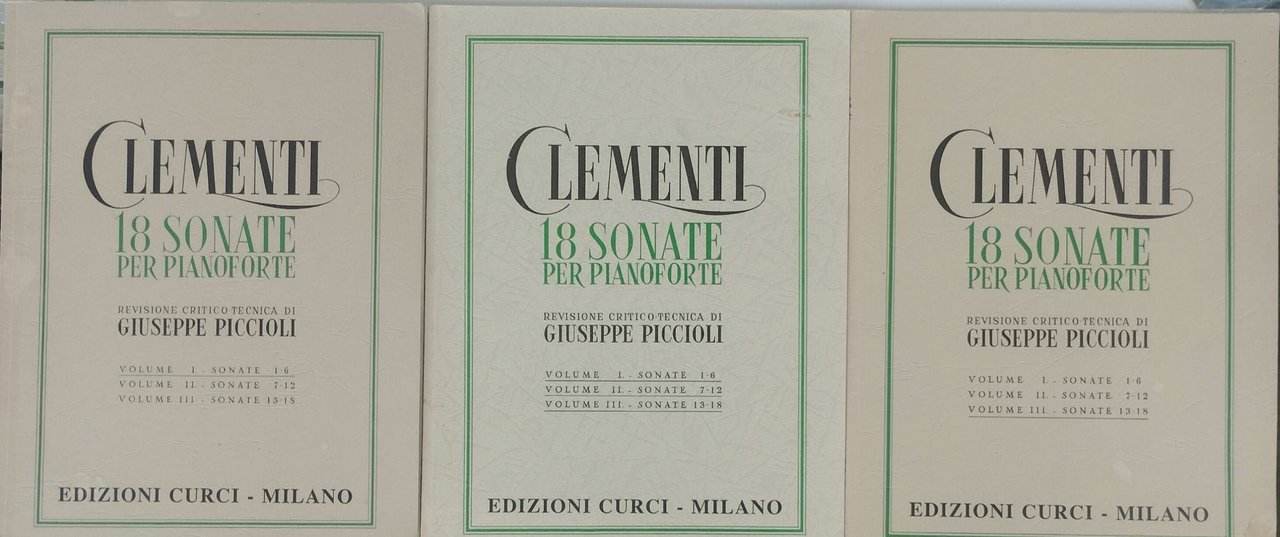 18 sonate per pianoforte. Revisione critico tecnica di Giuseppe Piccioli … | Immagine principale