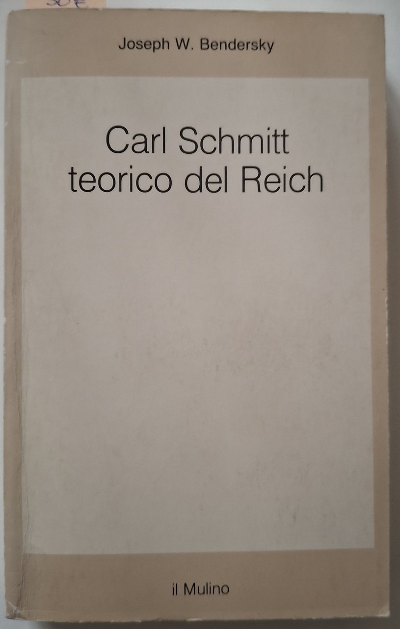 Carl Schmitt teorico del Reich