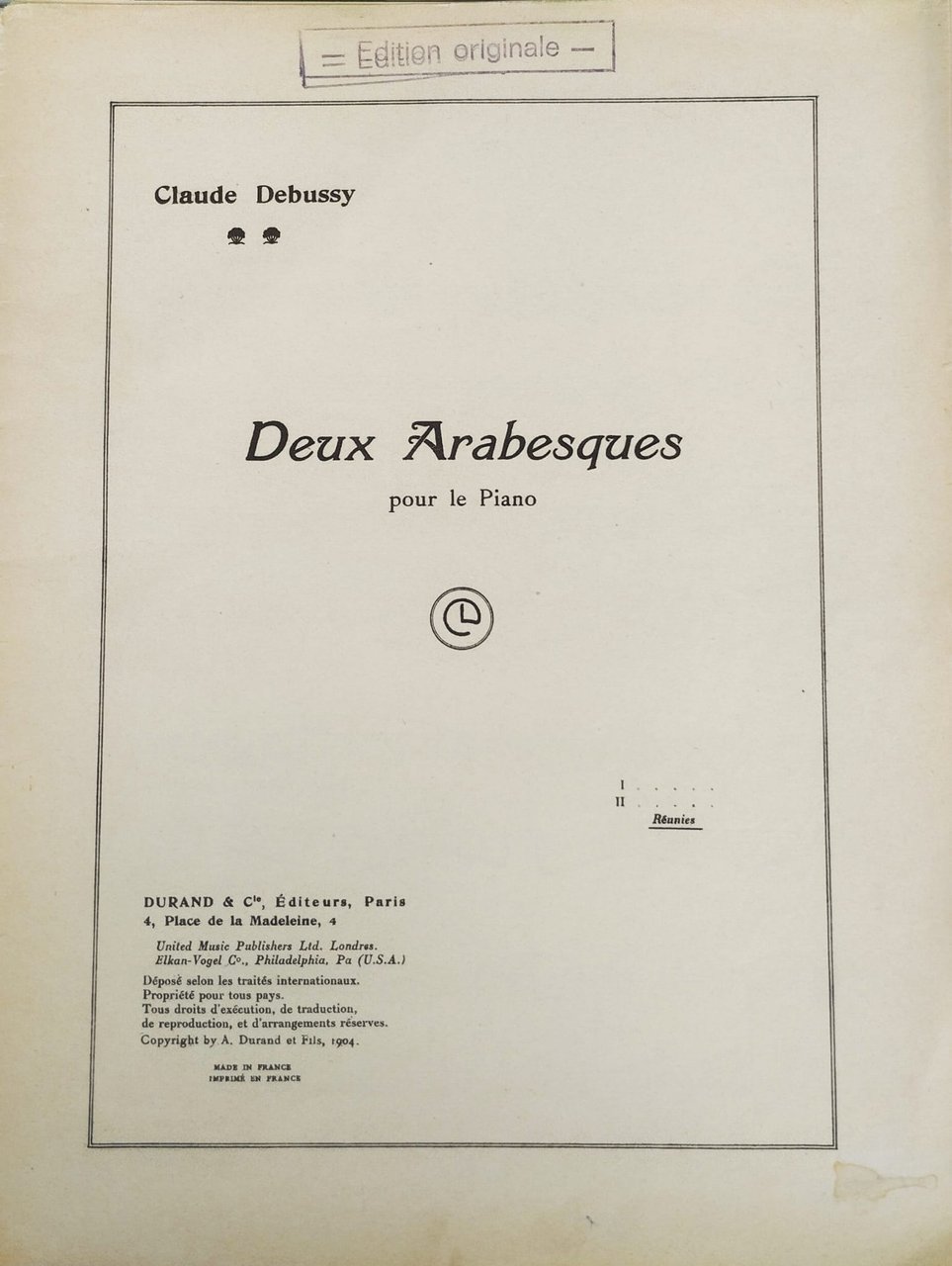 Deux Arabesques pour le Piano | Immagine principale