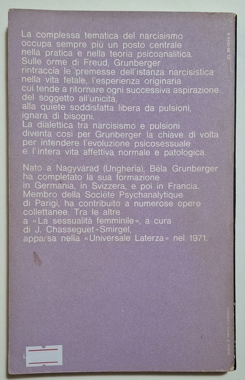 Il narcisismo. Saggio di psicoanalisi