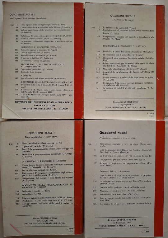 Quaderni rossi ( opera completa)