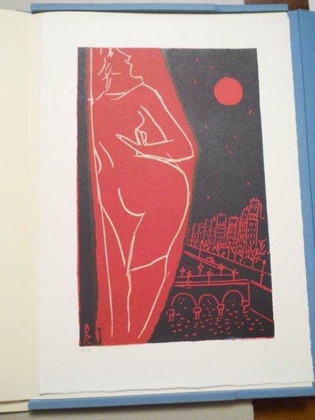 PARIGI. 9 LINOLEUM A COLORI: BARTOLINI SIGFRIDO, CASTELLANI LEONARDO, CIARROCCHI …