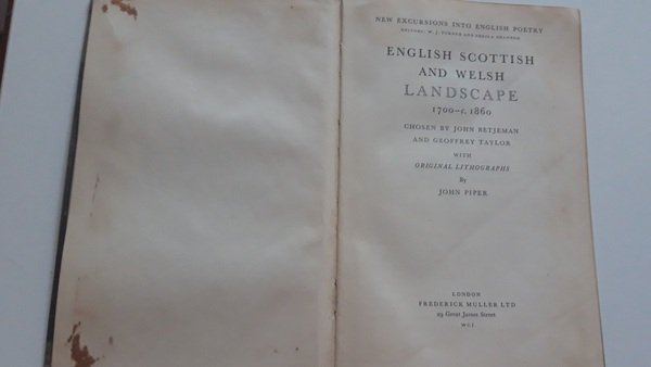 English Scottish and Welsh landscape 1700-c,1860. With original lithographs by …