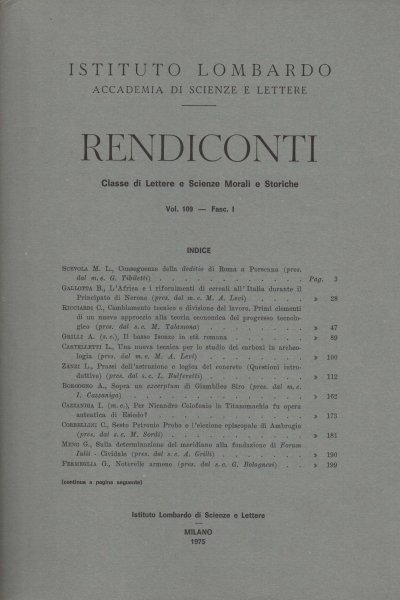 Rendiconti Volume 109 - Fasc. I