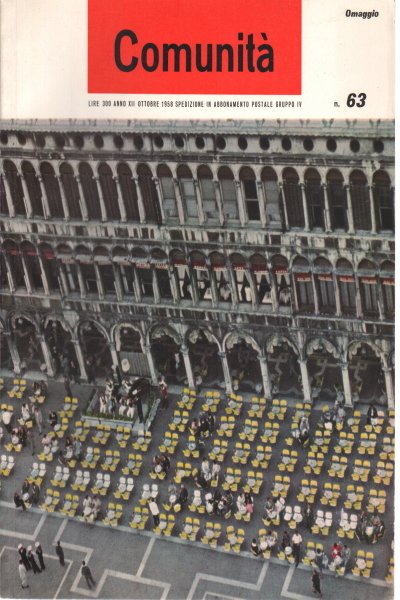 Comunità. Rivista mensile del Movimento Comunità. Anno XII n. 63 …