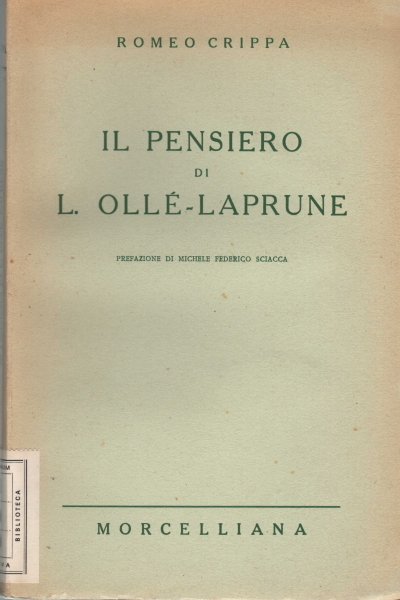 Il pensiero di L. Ollé-Laprune