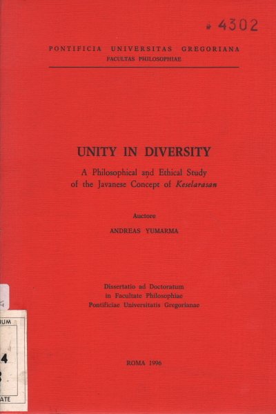 Unity in diversity