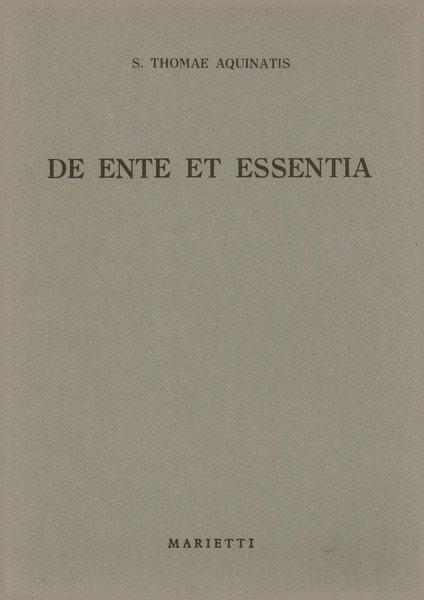 Opusculum de ente et essentia