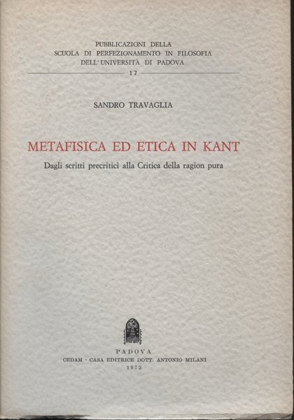 Metafisica ed etica in Kant