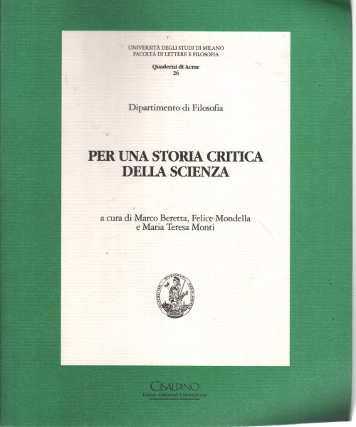 Per una storia critica della scienza